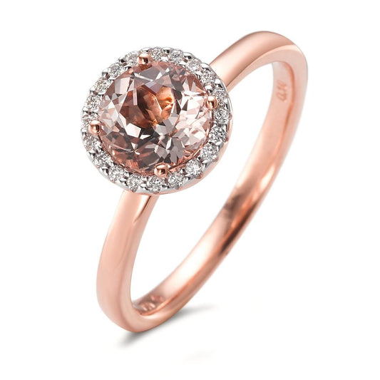 Bague Or rouge 18K Morganite