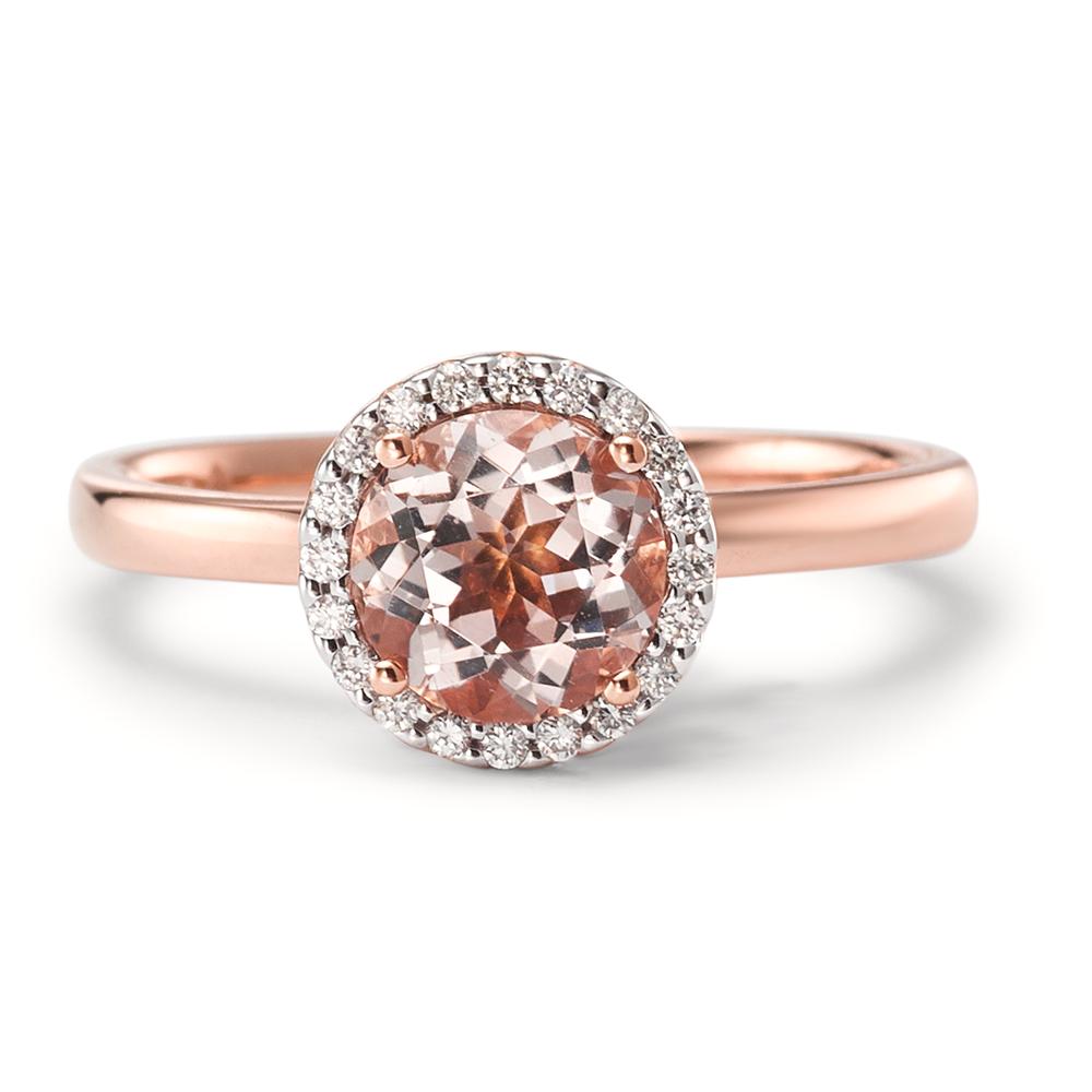 Bague Or rouge 18K Morganite