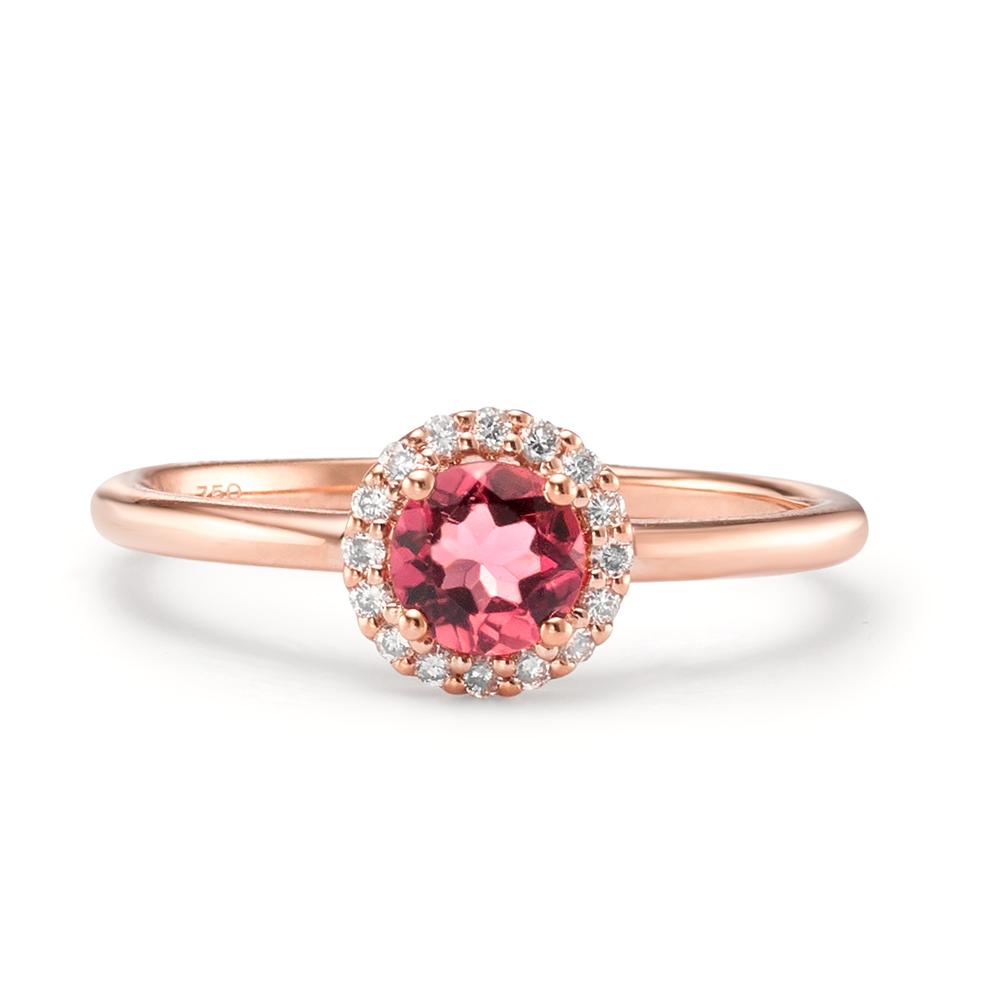 Bague Or rouge 18K Tourmaline