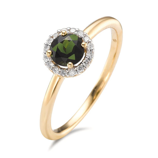 Bague Or jaune 18K Tourmaline