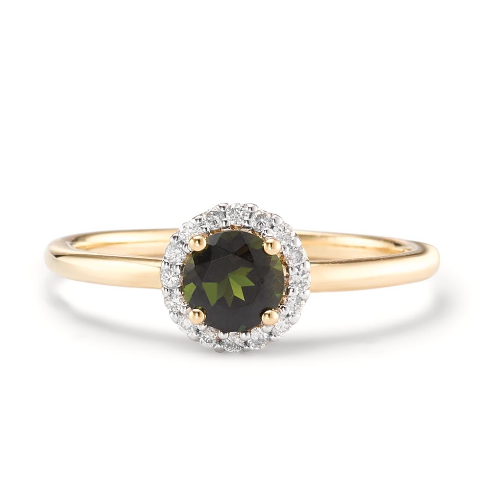 Bague Or jaune 18K Tourmaline