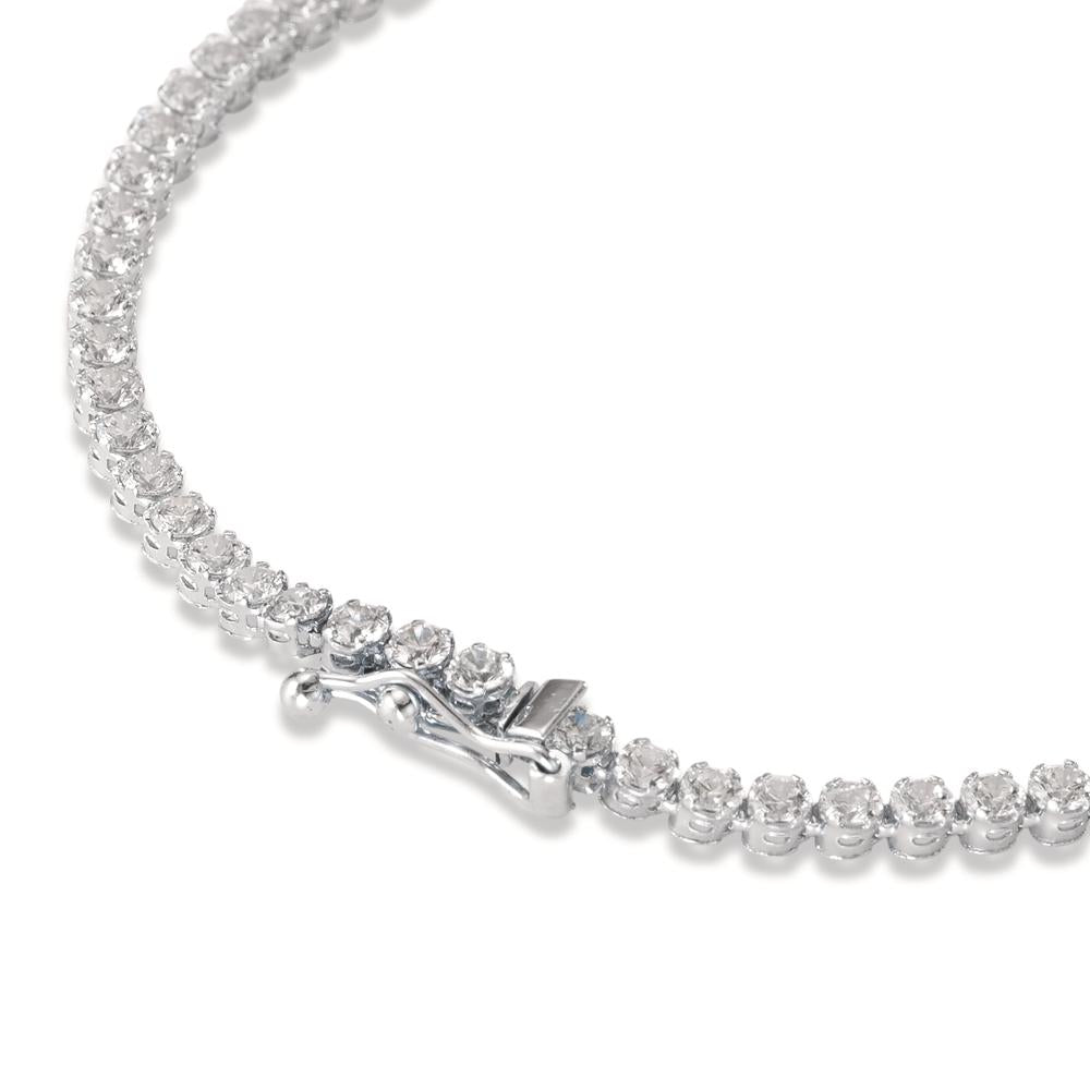 Bracelet Or blanc 14K Zircone 19 cm