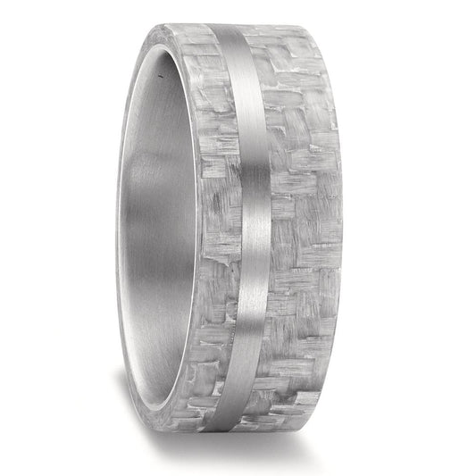 Partnerring Edelstahl, Carbon