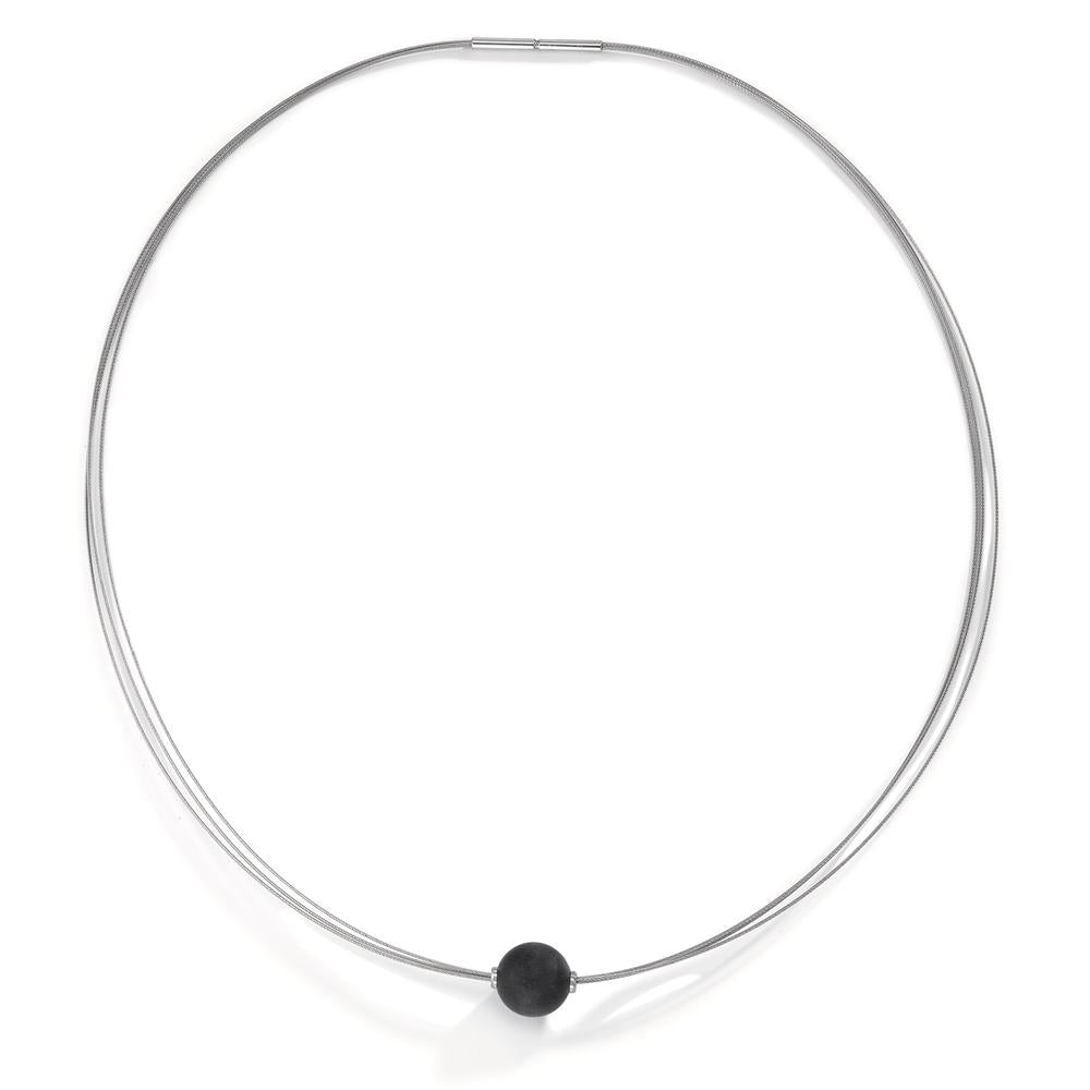 Collier Acier inoxydable, Carbone 42 cm