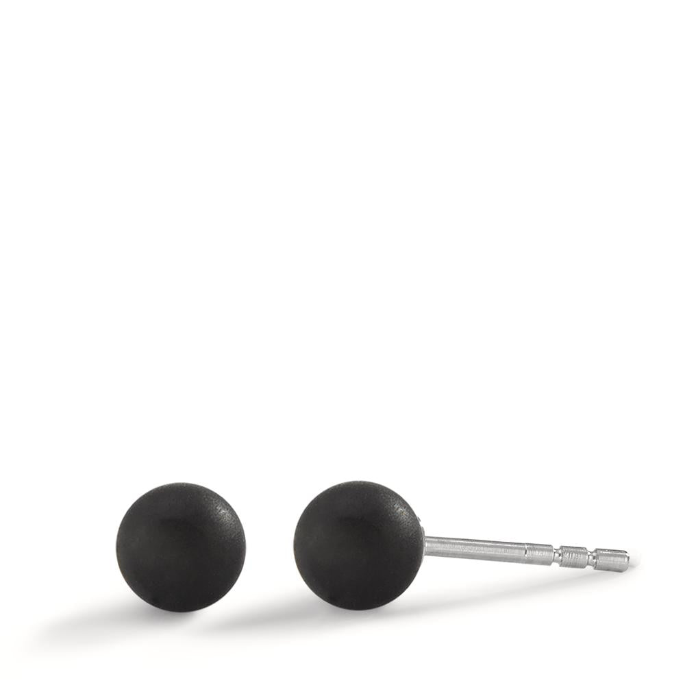 Clous d'oreilles Acier inoxydable, Carbone Ø5 mm