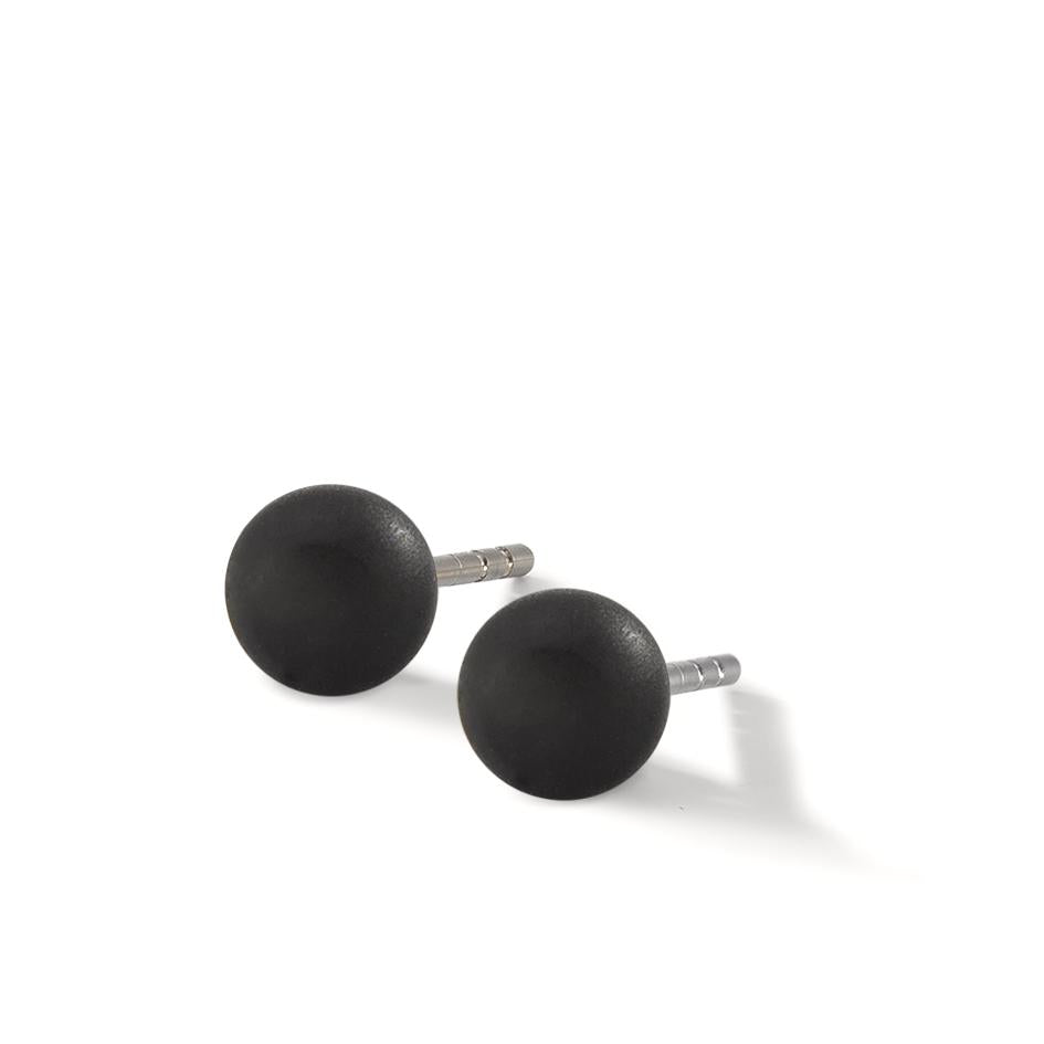 Clous d'oreilles Acier inoxydable, Carbone Ø6 mm