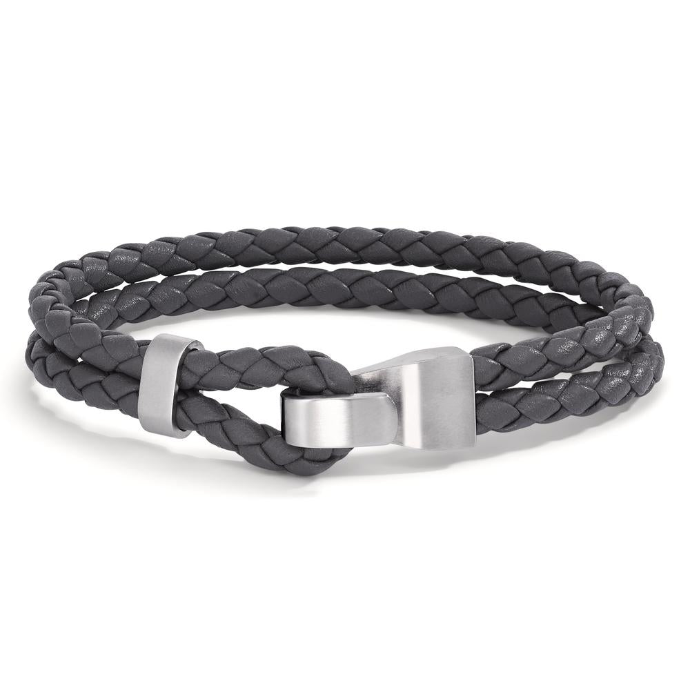 Bracciale Acciaio inossidabile, Pelle 21 cm