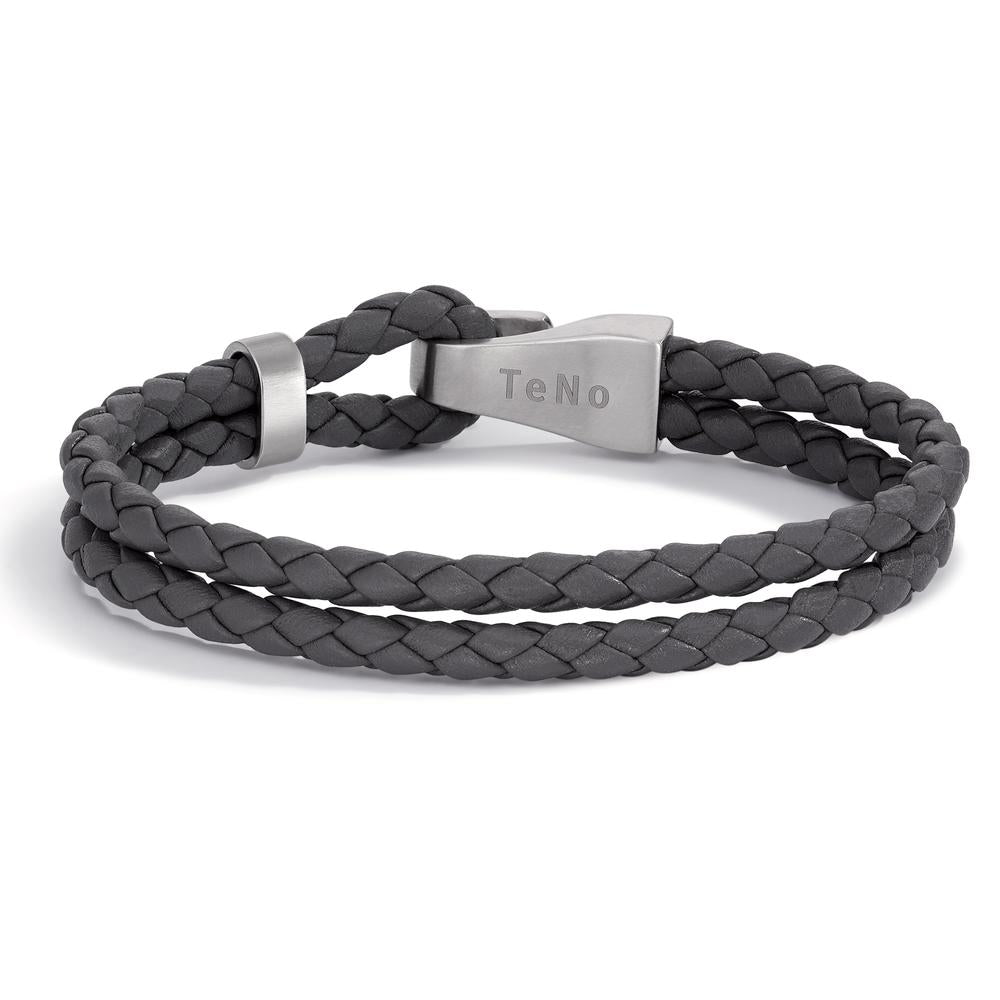 Bracelet Acier inoxydable, Cuir 21 cm