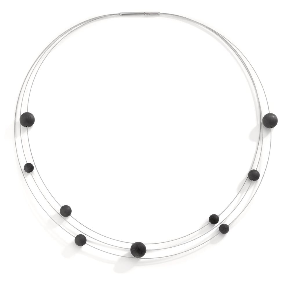 Collier Acier inoxydable, Carbone 42 cm