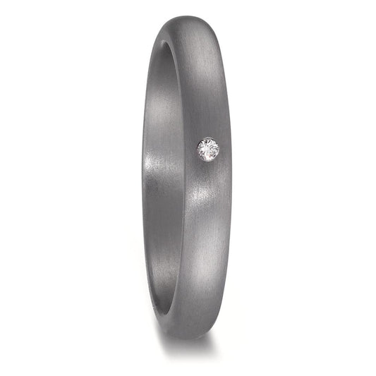 Partnerring 999 Tantal Diamant 0.01 ct, w-si