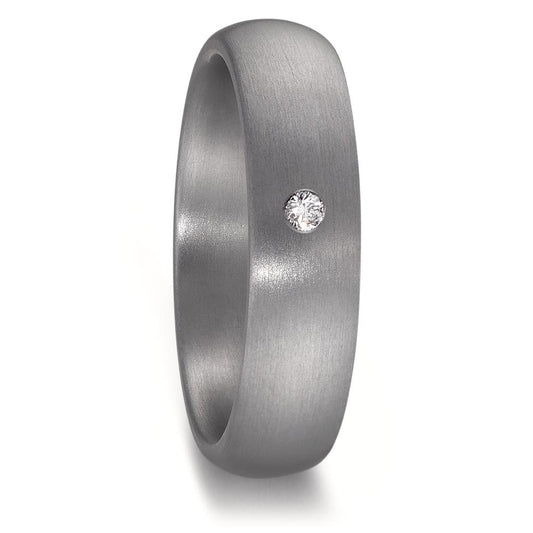 Partnerring 999 Tantal Diamant 0.04 ct, w-si