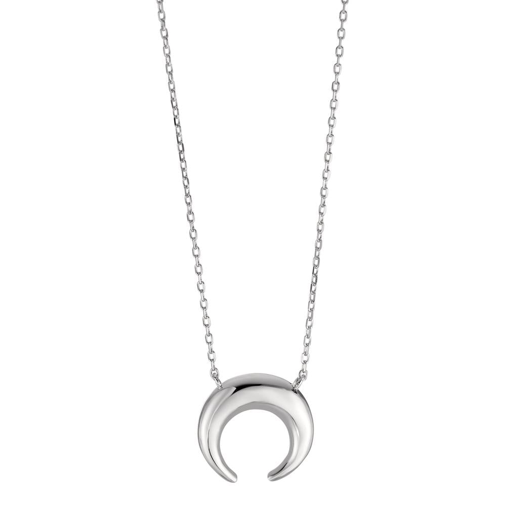 Collier Argent Rhodié Lune 40-45 cm