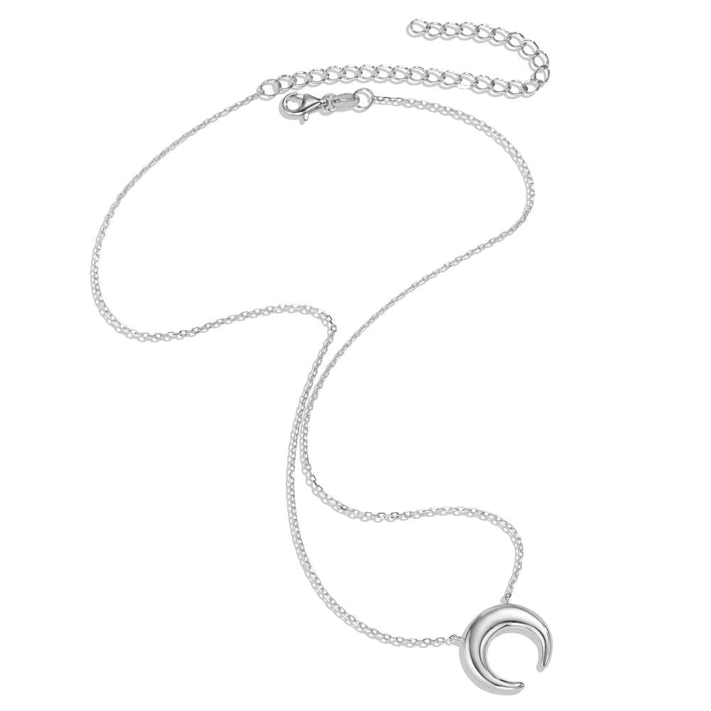 Collier Argent Rhodié Lune 40-45 cm