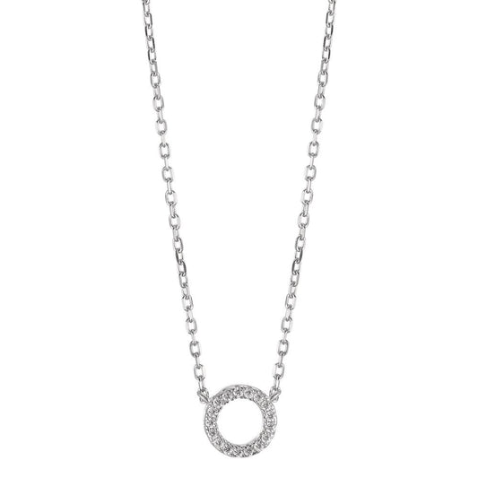 Collier Argent Zircone Rhodié 40-45 cm