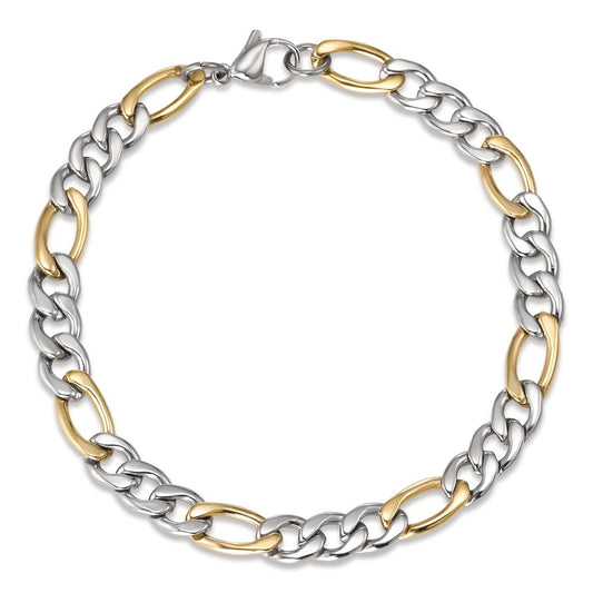 Bracciale Acciaio inossidabile giallo bicolore 19 cm