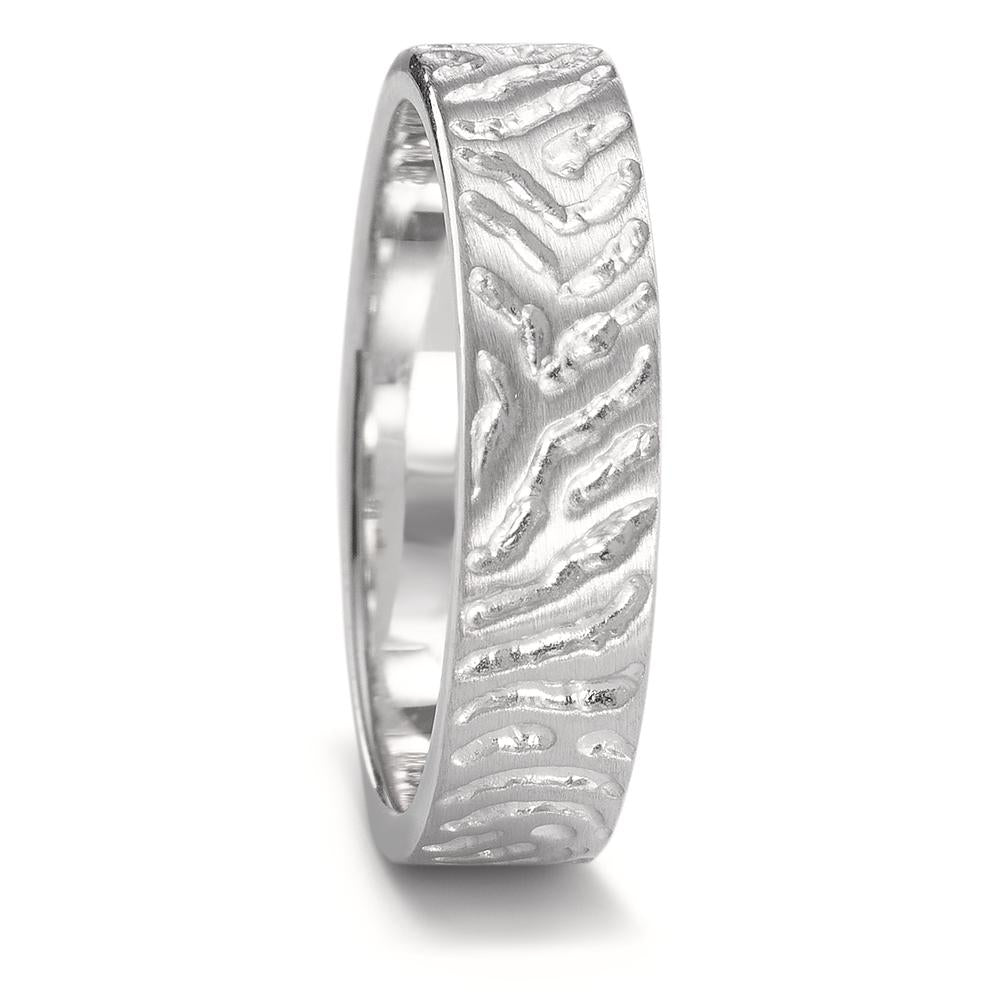 Fingerring Silber rhodiniert