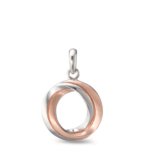 Anhänger Silber rosé bicolor Ø15 mm