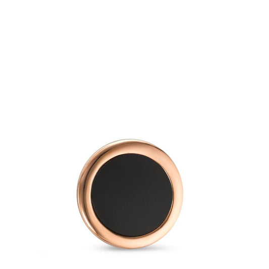 Anhänger Silber Onyx rosé vergoldet Ø13 mm