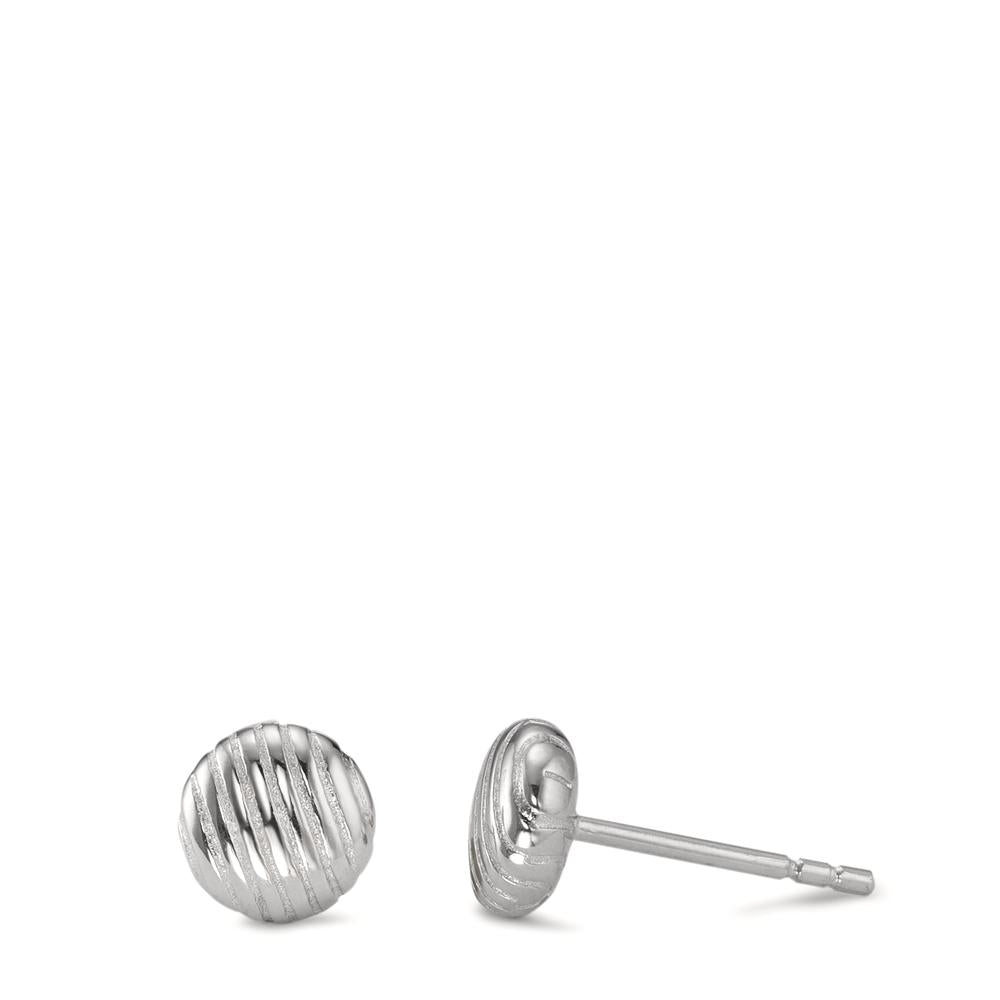 Clous d'oreilles Argent Rhodié Ø7 mm