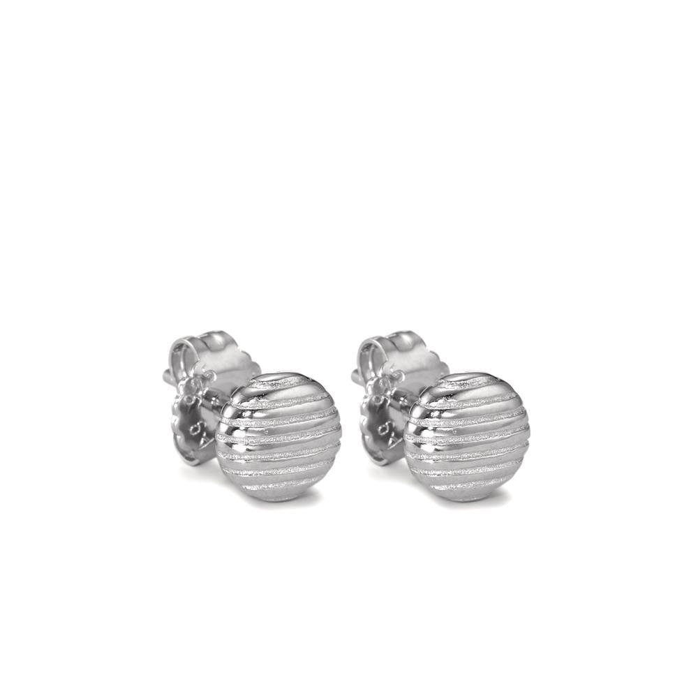 Clous d'oreilles Argent Rhodié Ø7 mm