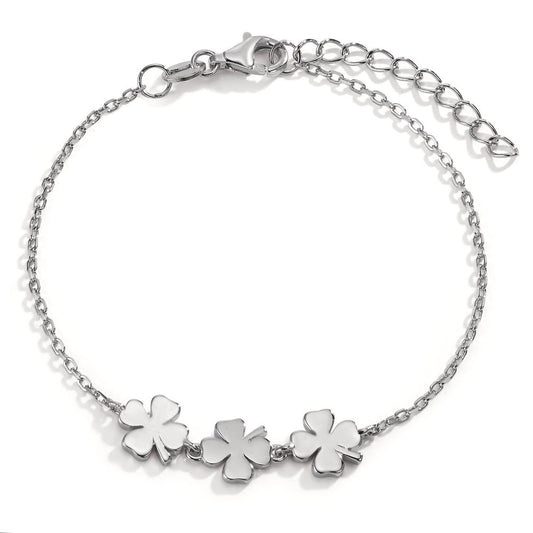 Bracciale Argento rodiato Trifoglio 16-19 cm