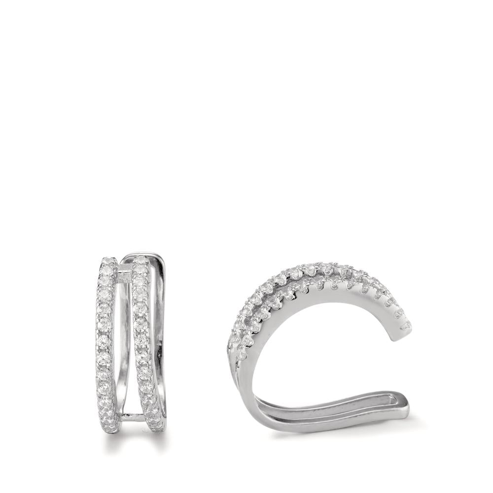 Ear cuff Argent Zircone Rhodié