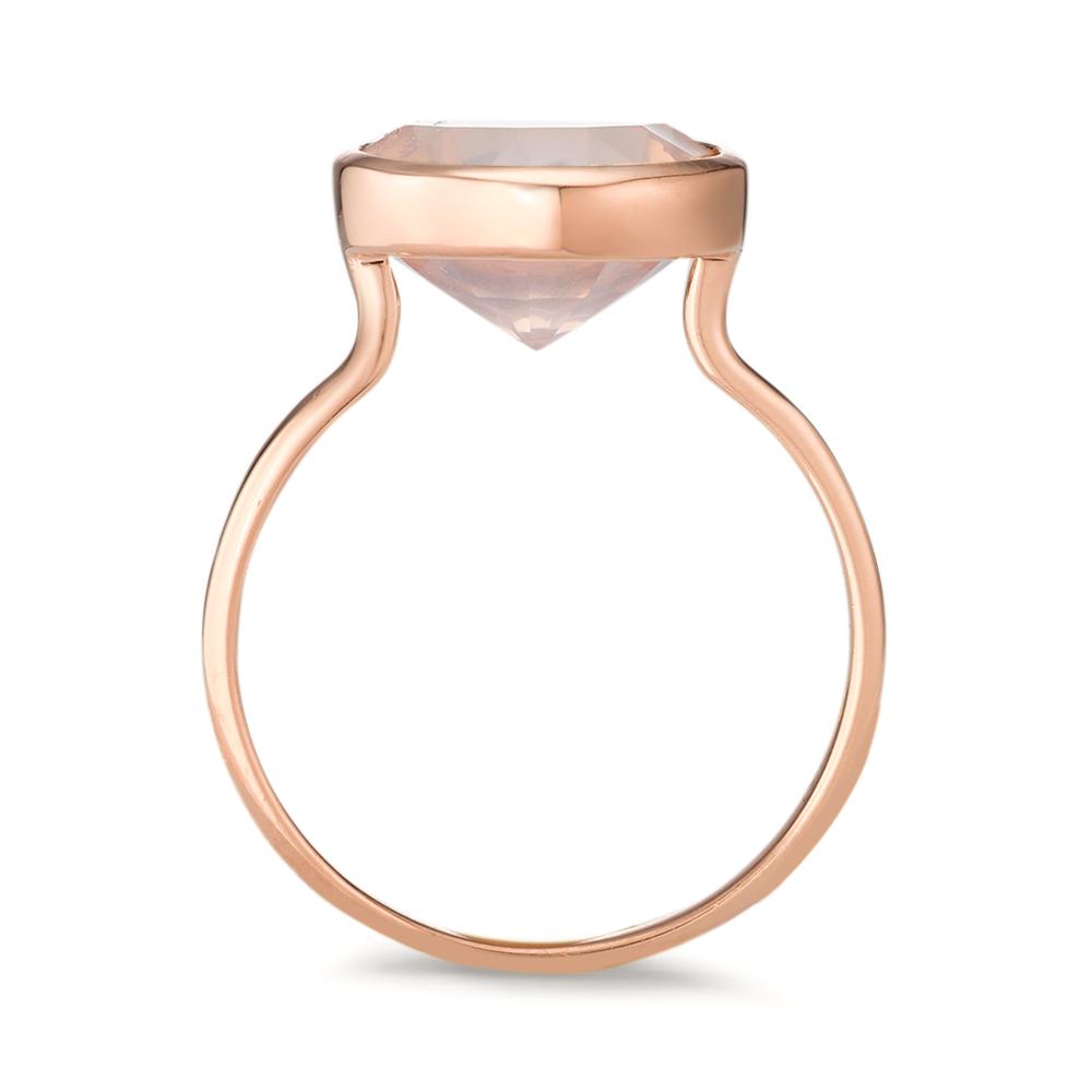 Fingerring Silber Rosenquarz rosé vergoldet Ø11.5 mm