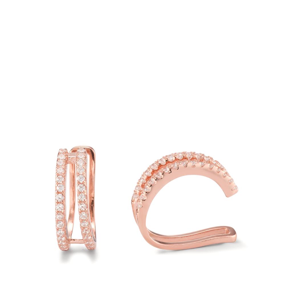 Ear cuff Argent Zircone rosé Plaqué or