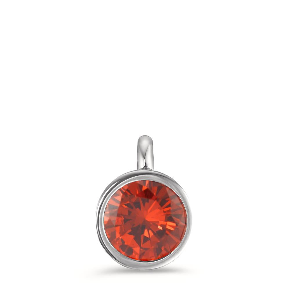 Charm-Anhänger Joy Edelstahl mit Mandarine Zirkonia, Ø9.5mm