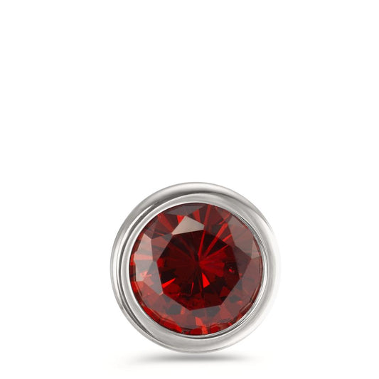 Anhänger Joy Edelstahl mit Cherry Red Zirkonia, Ø13mm