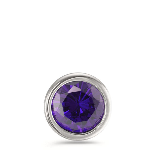 Anhänger Joy Edelstahl mit Purple Rose Zirkonia, Ø13mm