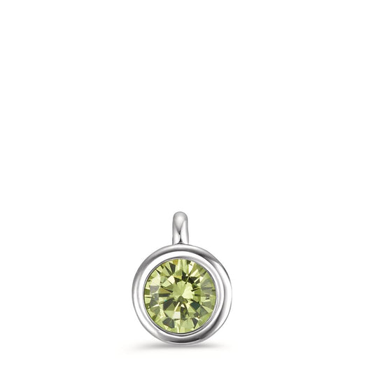 Charm-Anhänger Joy Edelstahl mit Apple Green Zirkonia, Ø7mm