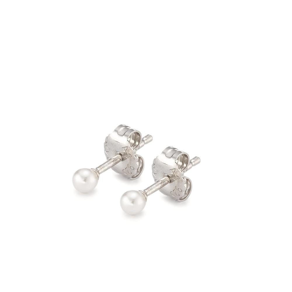 Ohrstecker Silber rhodiniert shining Pearls