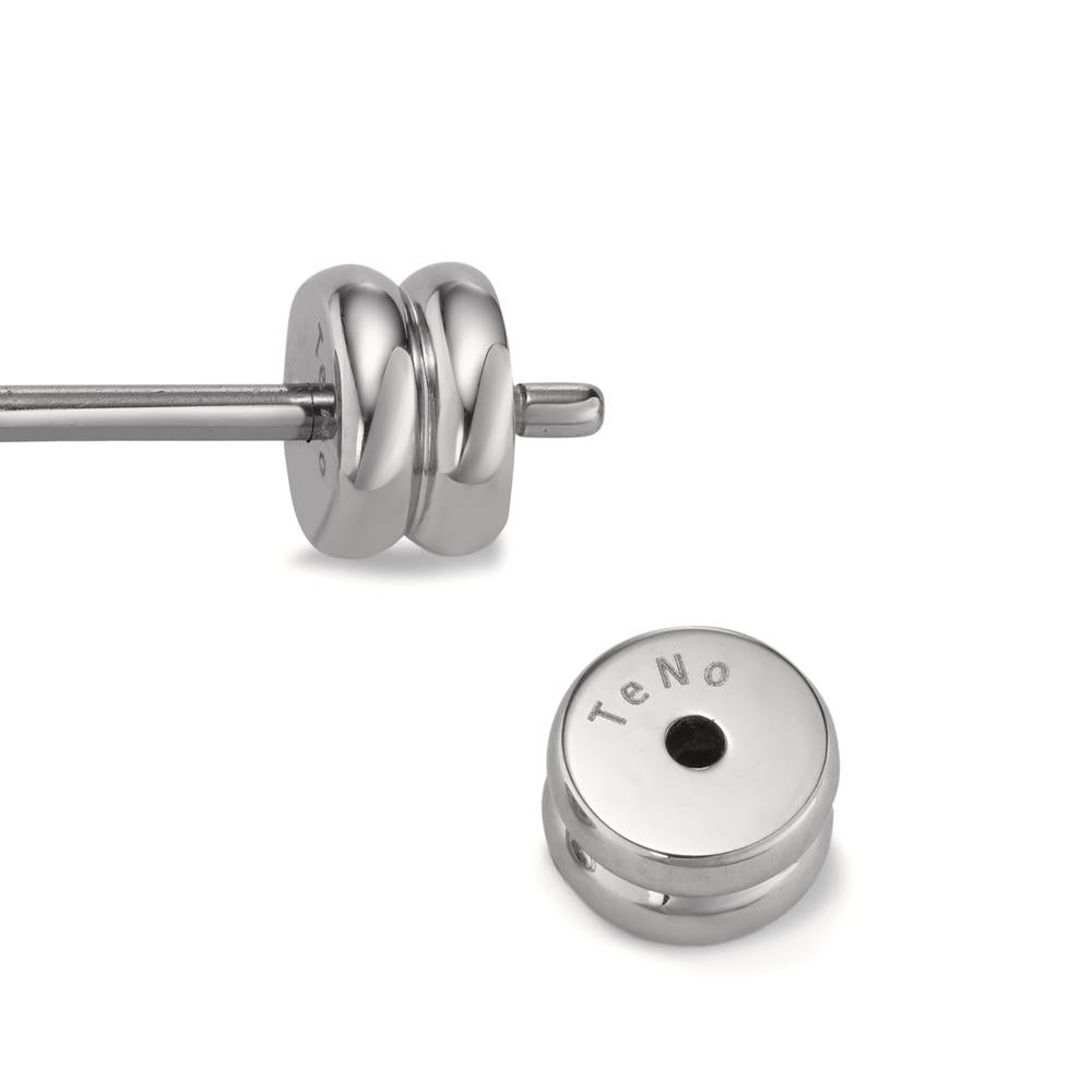 Pendant d'oreilles Acier inoxydable, Carbone Ø8 mm