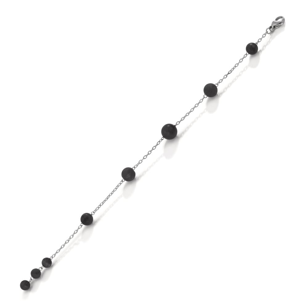 Bracciale Acciaio inossidabile, Carbonio 17-18.5 cm Ø8 mm