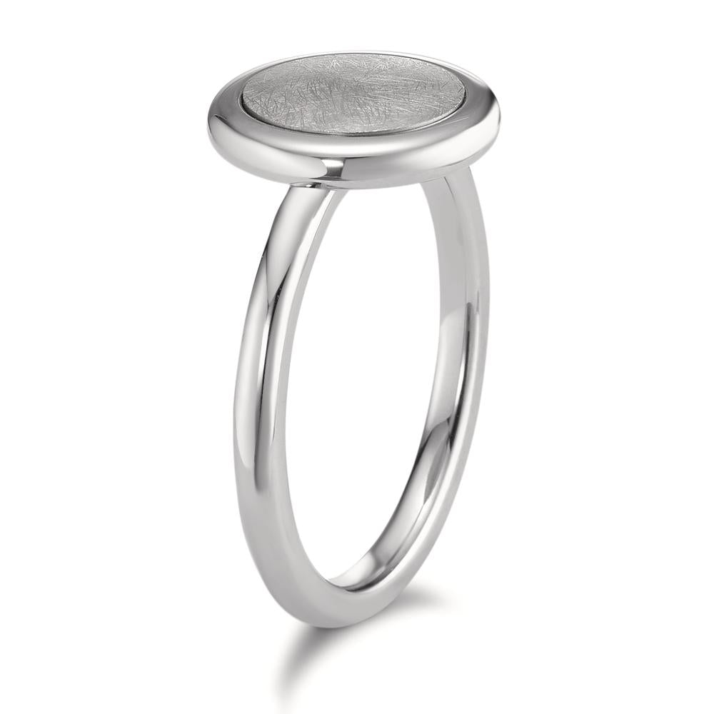 Ring Elyna aus Edelstahl glanz-eismattiert, Ø12mm