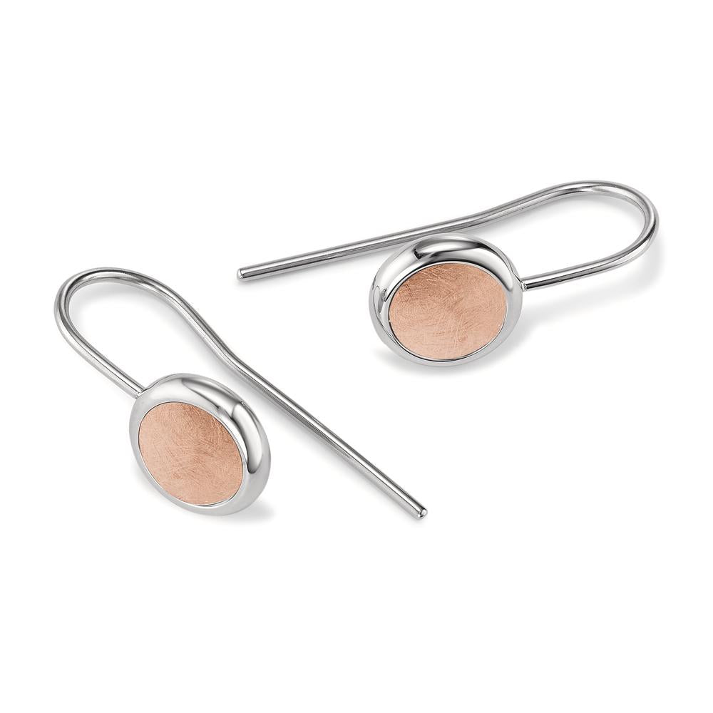 Pendant d'oreilles Acier inoxydable rosé PVD Ø10 mm