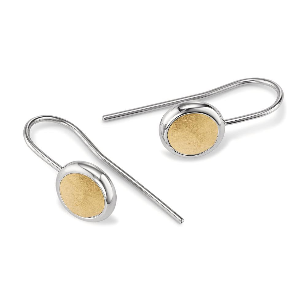 Pendant d'oreilles Acier inoxydable jaune PVD Ø10 mm