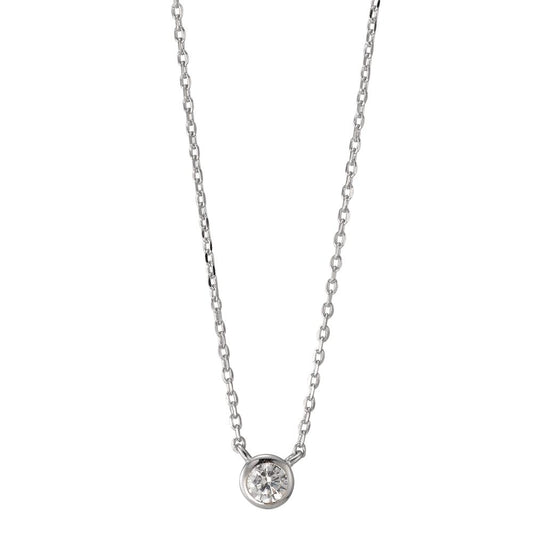 Collier Argent Zircone Rhodié 40-45 cm Ø5 mm