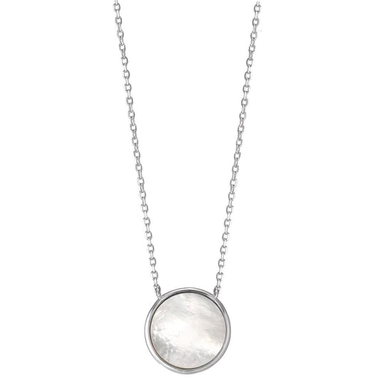 Collier Argent Rhodié nacre 40-45 cm