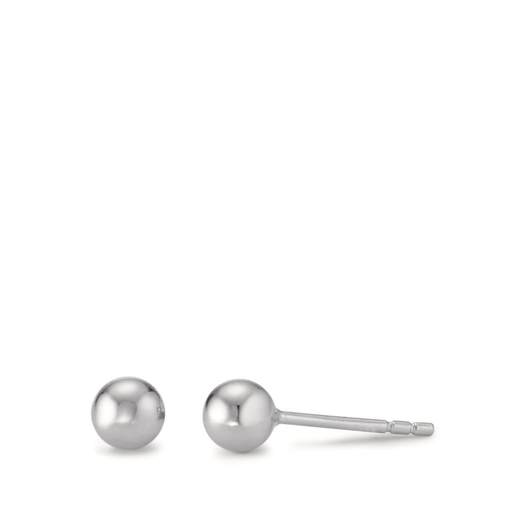 Clous d'oreilles Argent Rhodié Ø5 mm