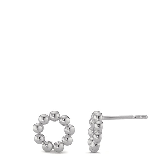 Clous d'oreilles Argent Rhodié Ø9.5 mm