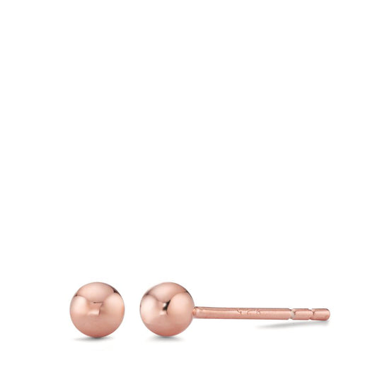 Clous d'oreilles Argent rosé Plaqué or Ø4 mm