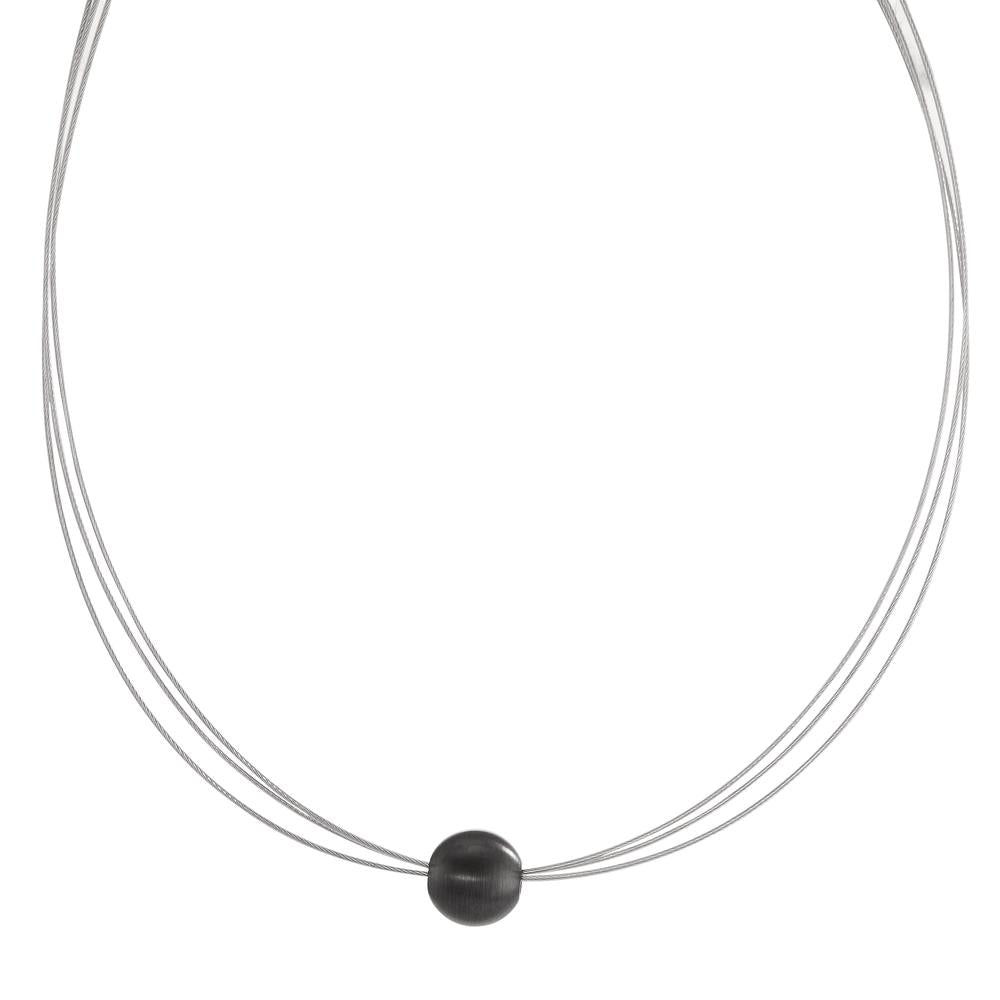 Collier Edelstahl schwarz IP beschichtet