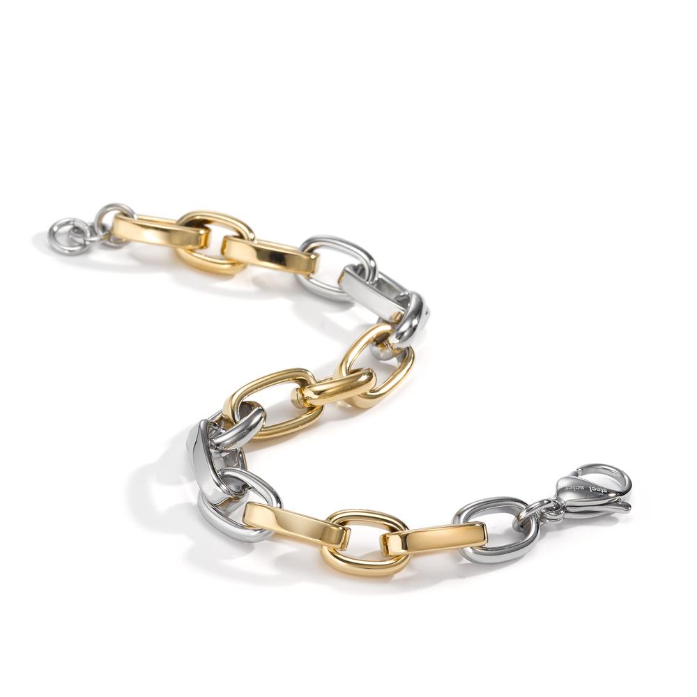 Bracciale Acciaio inossidabile giallo bicolore 21 cm