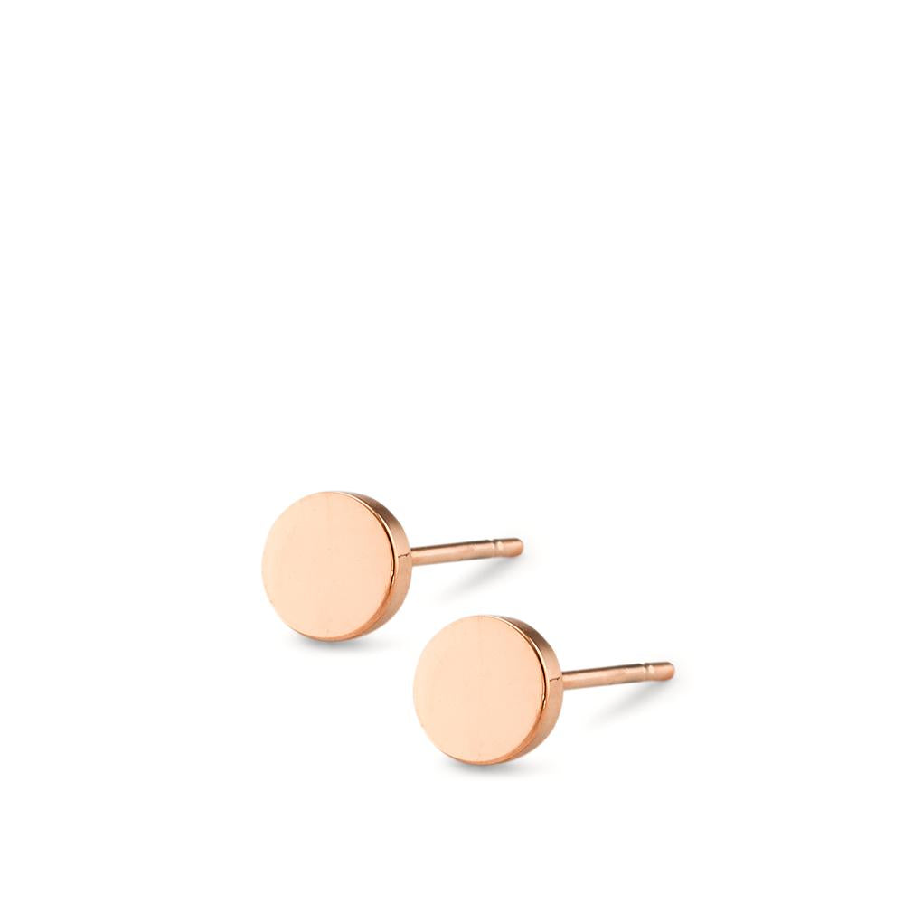 Clous d'oreilles Acier inoxydable rosé PVD Ø5 mm