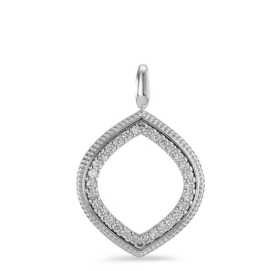 Ciondolo Oro bianco 750/18 carati Diamante 0.18 ct, 30 pietra, [Brillant], w-si