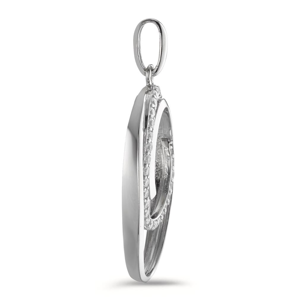 Pendentif Argent Zircone 26 Pierres Rhodié