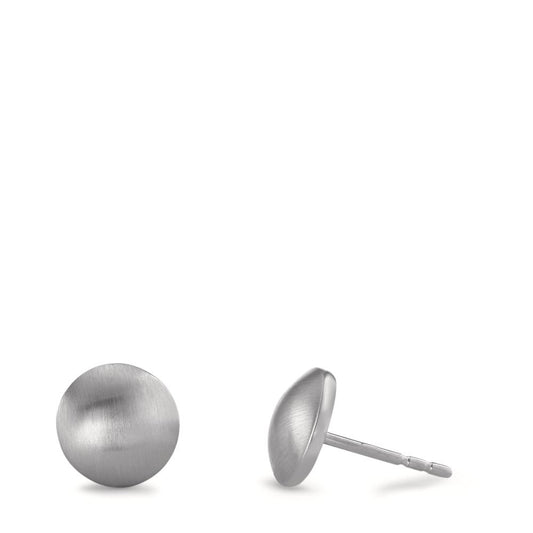 Clous d'oreilles Argent Rhodié Ø8 mm