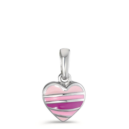 Pendentif Argent Rhodié Coeur Ø8.5 mm